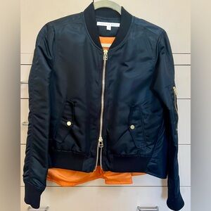 Veronica Beard Satin Bomber Jacket NWOT
